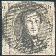 N°6 - Médaillon 10 Centimes Brun, Tb Margé Et Voisin, Obl. P.102 ROULERS Centrale.  SUperbe - 22219 - 1851-1857 Medaillen (6/8)