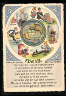 AK Die Fische Sind Zumeist Recht Schüchtern..., Sternzeichen, Astrologie, Horoskop  - Astronomía