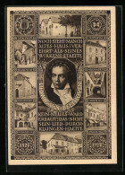AK Ludwig Van Beethoven, Häuser Seiner Wirkungsstätten  - Artistes