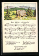 Lied-AK Anton Günther: Grüss Dich Gott, Mei Arzgebirg, 1903  - Sonstige & Ohne Zuordnung