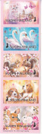 2023 Finland Animals Dogs Cats Swans Birds Complete Strip Of 5 MNH  @ BELOW FACE VALUE - Nuevos