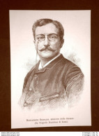 Bernardino Grimaldi Nel 1889 Catanzaro, 15 Febbraio 1839 – Roma, 16 Marzo 1897 - Avant 1900