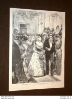 Roma Nel 1893 Festa Al Circolo Artistico Regina Margherita E G. Monteverde - Antes 1900