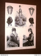 Moda E Costume In Italia Nel 1878 Vestito, Giacchettino, Goletta E Cappellino - Vor 1900