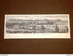 Gravure Année 1873 Vue Générale De Phalsbourg - Vor 1900