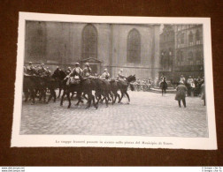 Essen Nel 1923 Truppe Di Francia Passate In Rivista Sulla Piazza Del Municipio - Other & Unclassified