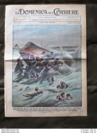 La Domenica Del Corriere 4 Agosto 1935 Barca Lago Elefantessa Soldati Clas. 1911 - Other & Unclassified