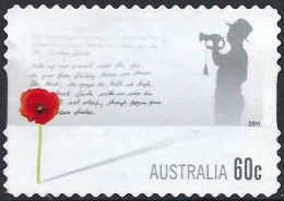 AUSTRALIA 2011 60c Multicoloured, Remembrance Day 11.11.11 Self Adhesive SG3682 Used - Usados