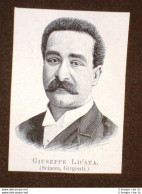 Deputato Nel 1894 Onorevole Giuseppe Licata Di Sciacca Girgenti O Agrigento - Vor 1900