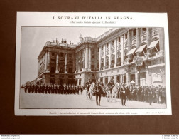 Re Vittorio Emanuele III E Elena Del Montenegro Spagna Nel 1924 Madrid E Rosales - Sonstige & Ohne Zuordnung