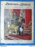 La Domenica Del Corriere 1 Giugno 1902 AlfonsoXIII - Pelée Martinica - Richelieu - Sonstige & Ohne Zuordnung