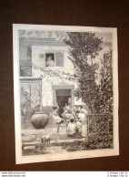 Esposizione Belle Arti Roma Del 1879 Orazio In Villa Quadro Di Miola - Voor 1900