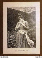 Primo Amore O Erste Liebe Opera Di K. Von Bodenhausen Grande Litografia Del 1857 - Vor 1900