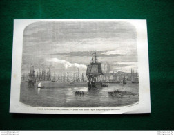 Gravure Année 1860 Porto Di New Orleans, Louisiana - Before 1900