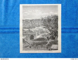 Gravure Année 1864 - Port Et Parc Du Peh-Tang - Porta E Parco Di Peh-Tang (Cina) - Voor 1900