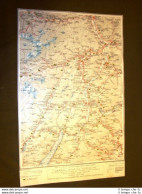 Carta Geografica Mappa Rovereto Bolzano Trento Tione Touring Club Italiano 1922 - Landkarten