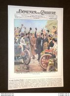 Anno 1907 Raid Pechino - Parigi Pietroburgo Ristampa Copertine Domenica Corriere - Sonstige & Ohne Zuordnung