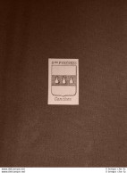 Stemma O Blasone Della Città Di Conches (Pyrènèes) - Francia Anno 1865 Araldica - Vor 1900