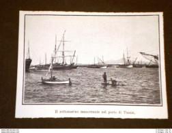 Invenzioni Del 1908 Sottomarino Per La Pesca Delle Spugne Porto Di Tunisi - Autres & Non Classés