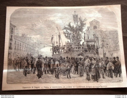 Carnevale A Napoli Nel 1880 Pesca Di Beneficienza E Albero Di Carnevale - Before 1900