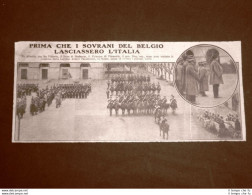 Roma Nel 1922 Legione Carabinieri Vittorio Emanuele III E Re Alberto Del Belgio - Other & Unclassified