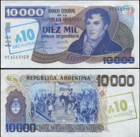 ARGENTINA 10 AUSTRALES - ND (1985) - Unc Overprint - P.322c Paper Banknote - Argentina