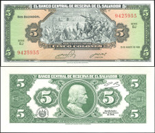 EL SALVADOR  - 25.08.1983 - Unc - P.134a Paper Banknote - El Salvador