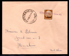 Dt. Besetzung Elsaß Drucksache Mit Frz.-Stempel. - Besetzungen 1938-45