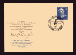 Berlin, FDC. Mi.-Nr. 128 - Furtwängler - Autres & Non Classés