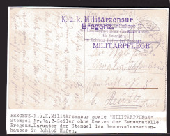 Militär-Sendung 1. Weltkrieg, Div. Zensur - Briefe U. Dokumente