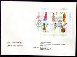 DDR, FDC  Kleinbogen "Historische Puppen" - Andere & Zonder Classificatie