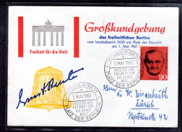 Ereigniskarte, Großkundgebung Berlin 1 Mai 1961 - Other & Unclassified