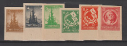 Thüringen 92 - 97 Ungezähnt, Alle Vom UR Und Tiefstgepr. Dr. Jasch, ** (MNH) - Other & Unclassified