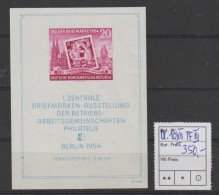 DDR PF/Besonderh.: Block 10 Mit PF III, **, Gepr. - Abarten Und Kuriositäten