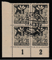 Ersttagsstempel Auf 4er-Block Mit "Eichel Am Stamm" - Other & Unclassified