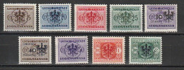 Dt. Besetzung Laibach: Porto 1 - 9 ** (MNH) - Occupation 1938-45