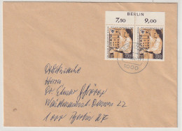 Berlin: Nr. 344 Mit Randbedruckung "BERLIN" Auf Drucksache - Lettres & Documents