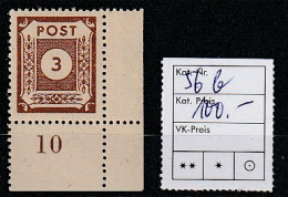 Prov. Sachsen: Nr. 56 In B-Farbe, ** (MNH), Gepr. Ströh - Autres & Non Classés