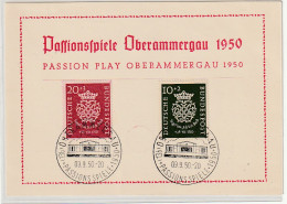 Ereigniskarte: Passionsspiele Oberammergau 1950 Mit Bachsiegel - Other & Unclassified