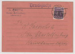Berlin: Drucksache Mit 6 Pfg.Posthörnchen/Band - Briefe U. Dokumente