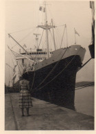 Photographie Vintage Photo Snapshot Paquebot Transatlantique Bateau Foucauld - Boats