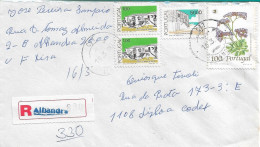 Portugal , 1989 , Wild Flowers , Limonium Multiflorum Erbn , Alhandra Postmark And Registration Label - Autres & Non Classés