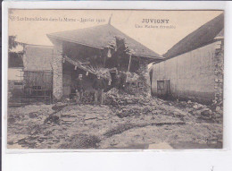 JUVIGNY: Une Maison écroulée, Inondation Dans La Marne 1910 - Très Bon état - Autres & Non Classés