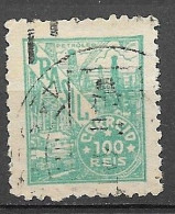 Brasil Brazil  1941 Série NETINHA 100 Reis RHM 414 - Scott 515 (com Traços Verdes No Verso) - Usati