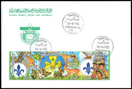 LIBYA 1995 Scouts Scoutisme Butterflies Wildlife (FDC) - Cartas & Documentos