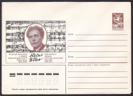 Russia Postal Stationary S1613 Estonian Composer Heino Eller (1887-1970), Music, Score, Compositeur, Musique - Musique