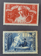 France 1935 N°307/308 *TB Cote 68€ - Neufs