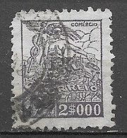 Brasil Brazil  1941 Série NETINHA 2000 Reis RHM 421 - Scott 524 (com Traços Verdes No Verso) - Used Stamps