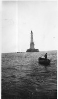 Photographie Vintage Photo Snapshot Phare Lighthouse Godille Barque Gardien - Lugares