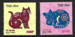 VIET NAM. N°2369-70 De 2010. Année Lunaire Du Chat. - Chinees Nieuwjaar